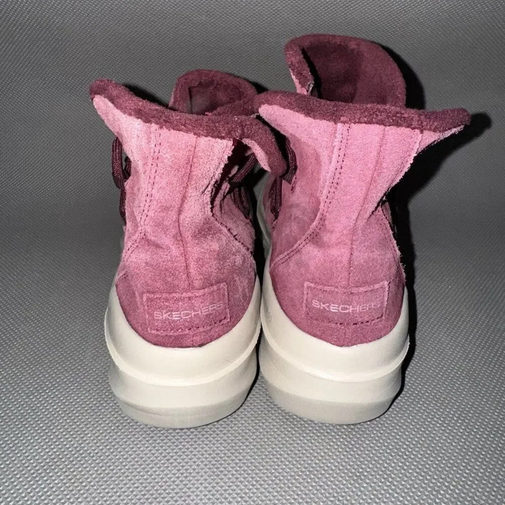 Skechers On The Go Air Cooled Goga Mat Burgundy Comfort Bootie Womens Size 7